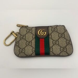 Gucci Supreme GG Monogram Zip Key Pouch